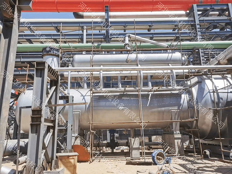 寧夏廢熱鍋爐項(xiàng)目現(xiàn)場